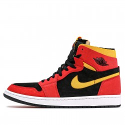 Nike Air Jordan 1 High Zoom Air CMFT "Black Chile Red" Homme/Femme Chaussure CT0978-006