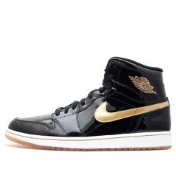 Nike Air Jordan 1 Retro High "Black Metallic Gold" 2013 Homme Chaussure 555088-019