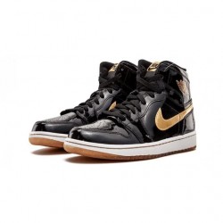 Nike Air Jordan 1 Retro High "Black Metallic Gold" 2013 Homme Chaussure 555088-019