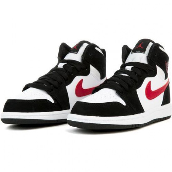 Nike Air Jordan 1 Retro High Black Red White Gym Femme Chaussure 705300-020