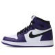 Nike Air Jordan 1 Retro High Court Purple White Femme/Homme Chaussure 575441-500