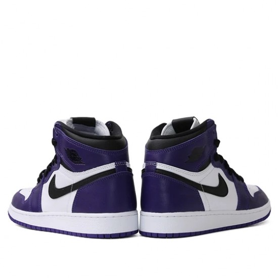 Nike Air Jordan 1 Retro High Court Purple White Femme/Homme Chaussure 575441-500