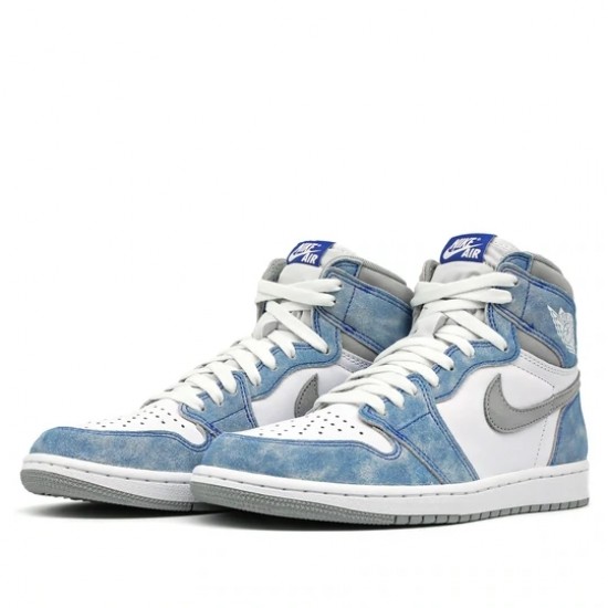 Nike Air Jordan 1 Retro High Hyper Royal Smoke Grey Femme/Homme Chaussure 555088-402