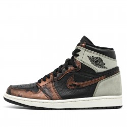 Nike Air Jordan 1 Retro High "Light Army Rust Shadow Patina" Femme/Homme Chaussure 555088-033