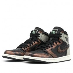 Nike Air Jordan 1 Retro High "Light Army Rust Shadow Patina" Femme/Homme Chaussure 555088-033