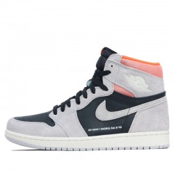 Nike Air Jordan 1 Retro High "Neutral Grey Hyper Crimson" Homme/Femme Chaussure 555088-018