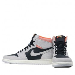 Nike Air Jordan 1 Retro High "Neutral Grey Hyper Crimson" Homme/Femme Chaussure 555088-018