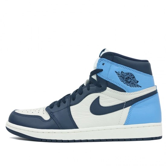 Nike Air Jordan 1 Retro High Obsidian UNC Femme/Homme Chaussure 555088-140