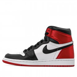 Nike Air Jordan 1 Retro High "Satin Black Toe" Homme/Femme Chaussure CD0461-016