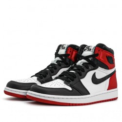 Nike Air Jordan 1 Retro High "Satin Black Toe" Homme/Femme Chaussure CD0461-016