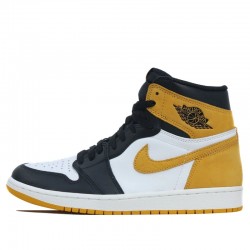 Nike Air Jordan 1 Retro High "Yellow Ochre" Homme/Femme Chaussure 555088-109