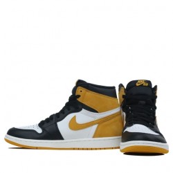 Nike Air Jordan 1 Retro High "Yellow Ochre" Homme/Femme Chaussure 555088-109