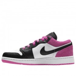 Nike Air Jordan 1 Low "Black Active Fuchsia" Femme/Homme Chaussure CT1564-005