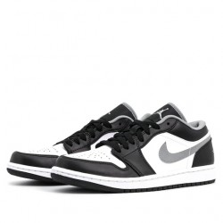 Nike Air Jordan 1 Low "Black White Grey" Femme/Homme Chaussure 553558-040