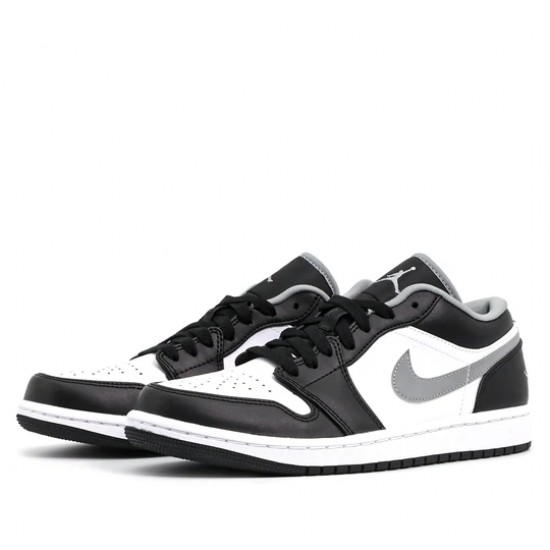 Nike Air Jordan 1 Low Black White Grey Femme/Homme Chaussure 553558-040