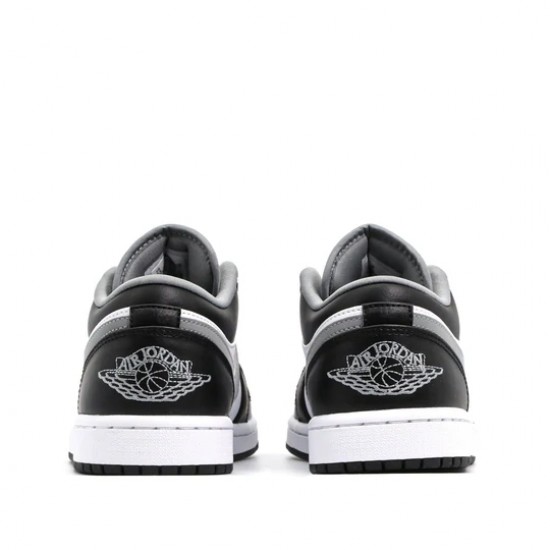 Nike Air Jordan 1 Low Black White Grey Femme/Homme Chaussure 553558-040