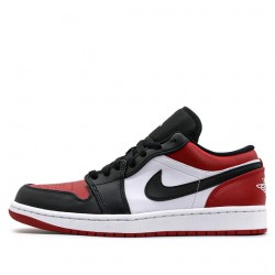 Nike Air Jordan 1 Low "Bred Toe" Homme/Femme Chaussure 553558-612