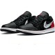 Nike Air Jordan 1 Low Brushstroke Swoosh Black Femme/Homme Chaussure DA4659-001