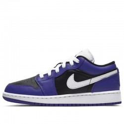 Nike Air Jordan 1 Low "Court Purple Black" Femme/Homme Chaussure 553560-501