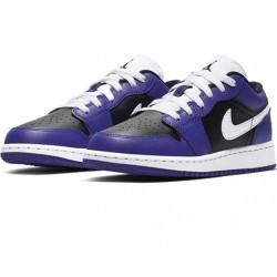 Nike Air Jordan 1 Low "Court Purple Black" Femme/Homme Chaussure 553560-501