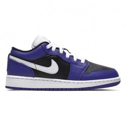 Nike Air Jordan 1 Low "Court Purple Black" Femme/Homme Chaussure 553560-501