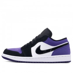 Nike Air Jordan 1 Low "Court Purple" Femme/Homme Chaussure 553558-125