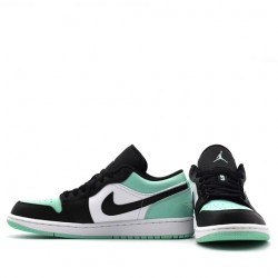 Nike Air Jordan 1 Low "Emerald Toe" Homme/Femme Chaussure 553558-117