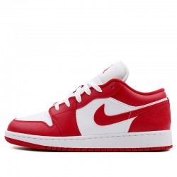 Nike Air Jordan 1 Low "Gym Red White" Femme/Homme Chaussure 553560-611