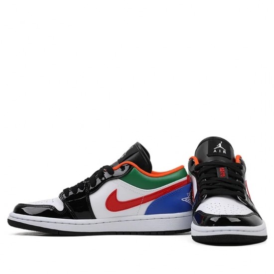 Nike Air Jordan 1 Low Multi-Color Black Toe Femme/Homme Chaussure CZ4776-101