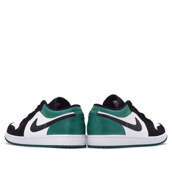 Nike Air Jordan 1 Low White Black Mystic Green Homme/Femme Chaussure 553558-113