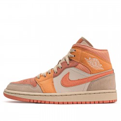 Nike Air Jordan 1 Mid "Apricot Orange" Homme/Femme Chaussure DH4270-800