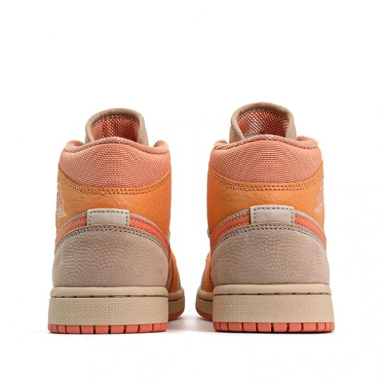 Nike Air Jordan 1 Mid Apricot Orange Homme/Femme Chaussure DH4270-800