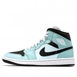 Nike Air Jordan 1 Mid "Aqua Blue Tint" Homme/Femme Chaussure BQ6472-300