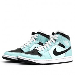 Nike Air Jordan 1 Mid "Aqua Blue Tint" Homme/Femme Chaussure BQ6472-300