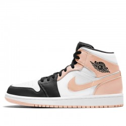 Nike Air Jordan 1 Mid "Arctic Orange Black Toe" Femme/Homme Chaussure 554725-133