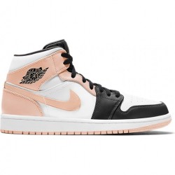 Nike Air Jordan 1 Mid "Arctic Orange Black Toe" Femme/Homme Chaussure 554725-133