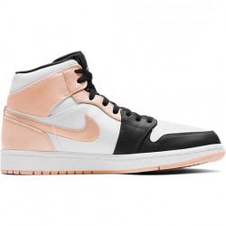 Nike Air Jordan 1 Mid "Arctic Orange Black Toe" Femme/Homme Chaussure 554725-133