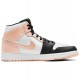 Nike Air Jordan 1 Mid Arctic Orange Black Toe Femme/Homme Chaussure 554725-133