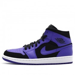 Nike Air Jordan 1 Mid "Black Dark Concord" Femme/Homme Chaussure 554724-051