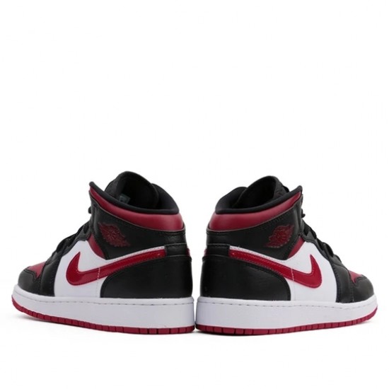 Nike Air Jordan 1 Mid Bred Toe Femme/Homme Chaussure 554725-066