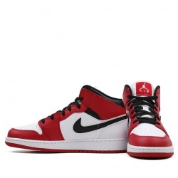 Nike Air Jordan 1 Mid "Chicago 2020" Homme/Femme Chaussure 554725-173