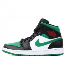 Nike Air Jordan 1 Mid "Green Toe" Femme/Homme Chaussure 554724-067