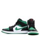 Nike Air Jordan 1 Mid Green Toe Femme/Homme Chaussure 554724-067