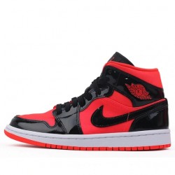 Nike Air Jordan 1 Mid "Hot Punch Black" Femme/Homme Chaussure BQ6472-600