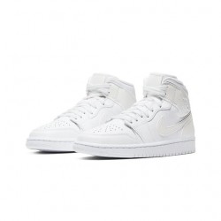 Nike Air Jordan 1 Mid "Ivory White" Femme Chaussure BQ6472-112