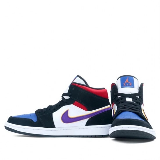 Nike Air Jordan 1 Mid Lakers Top 3 Femme/Homme Chaussure 852542-005