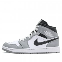 Nike Air Jordan 1 Mid "Light Smoke Grey Anthracite" Femme/Homme Chaussure 554724-078