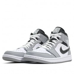 Nike Air Jordan 1 Mid "Light Smoke Grey Anthracite" Femme/Homme Chaussure 554724-078