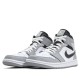 Nike Air Jordan 1 Mid Light Smoke Grey Anthracite Femme/Homme Chaussure 554724-078