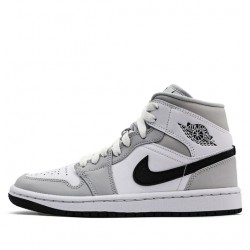 Nike Air Jordan 1 Mid "Light Smoke Grey" Homme/Femme Chaussure BQ6472-015